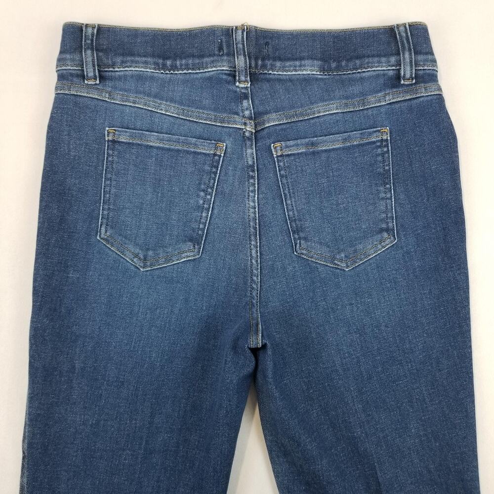 SPANX Jeans Womens Medium Blue EveryWear Flare Pull On High Rise Stretch 21164R - Picture 7 of 13